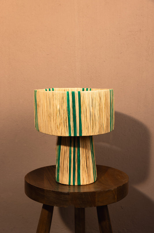 Nachtlamp / Kamerlamp – Gestreept groen